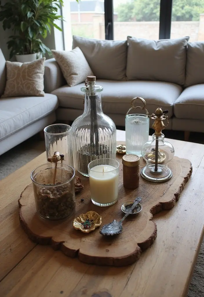 27 Coffee Table Decor Living Room Ideas for Stylish Centerpieces 13 27 Coffee Table Decor Living Room Ideas for Stylish Centerpieces - 13. Mixed Media Displays