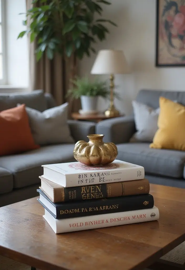 27 Coffee Table Decor Living Room Ideas for Stylish Centerpieces 7 27 Coffee Table Decor Living Room Ideas for Stylish Centerpieces - 7. Coffee Table Books