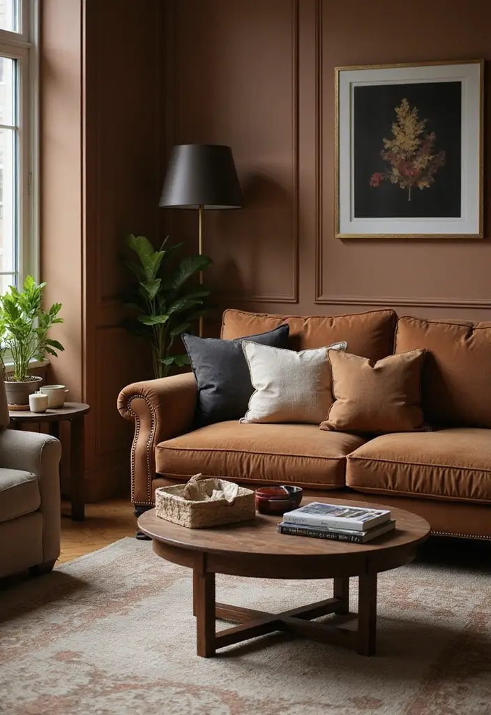 27 Cozy Brown Living Room Ideas That Bring Warmth and Timeless Elegance 4 27 Cozy Brown Living Room Ideas That Bring Warmth and Timeless Elegance - 4. Timeless Brown Furniture Styles