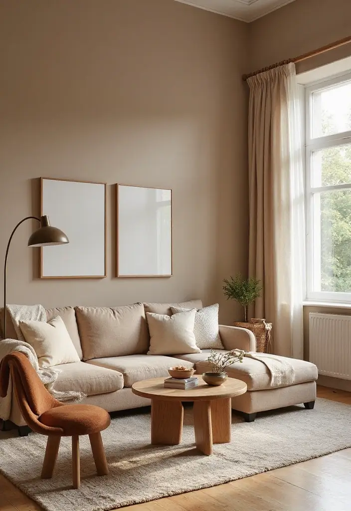 27 Cozy Brown Living Room Ideas That Bring Warmth and Timeless Elegance 5 27 Cozy Brown Living Room Ideas That Bring Warmth and Timeless Elegance - 5. Warm Color Palettes with Brown