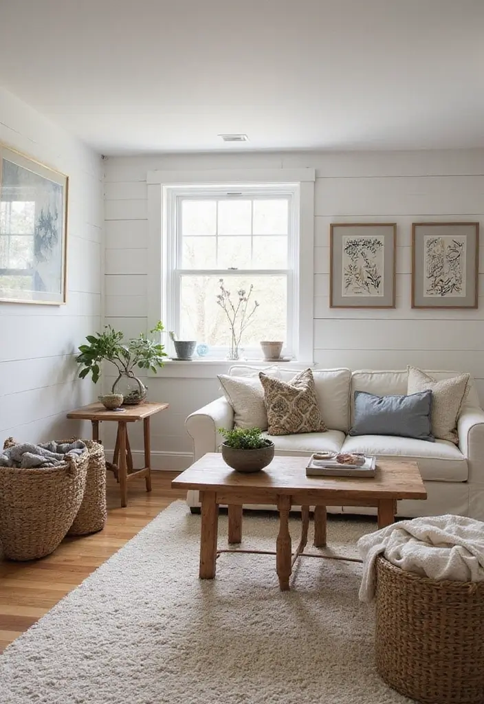 27 Living Room Accent Wall Ideas That Instantly Elevate the Space 23 27 Living Room Accent Wall Ideas That Instantly Elevate the Space - 23. Simple Shiplap