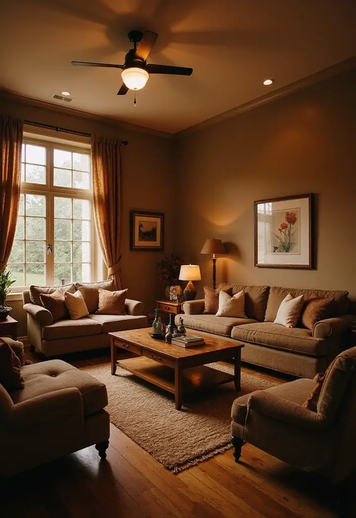 27 Living Room Lighting Ideas That Brighten and Elevate Interiors - 12. Soft Layered Lighting