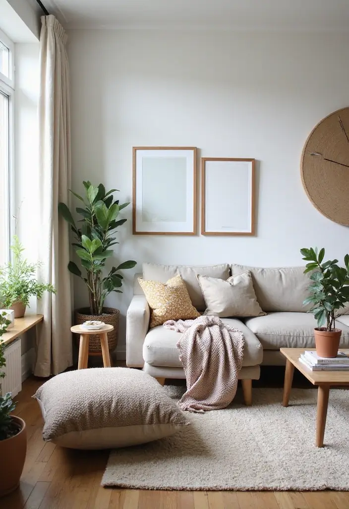 27 Simple Living Room Ideas for Effortless and Stylish Home Design 22 27 Simple Living Room Ideas for Effortless and Stylish Home Design - 22. Seasonal Decor Changes