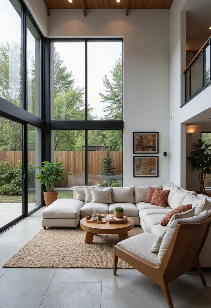 27 Simple Living Room Ideas for Effortless and Stylish Home Design 26 27 Simple Living Room Ideas for Effortless and Stylish Home Design - 26. Outdoor Integration