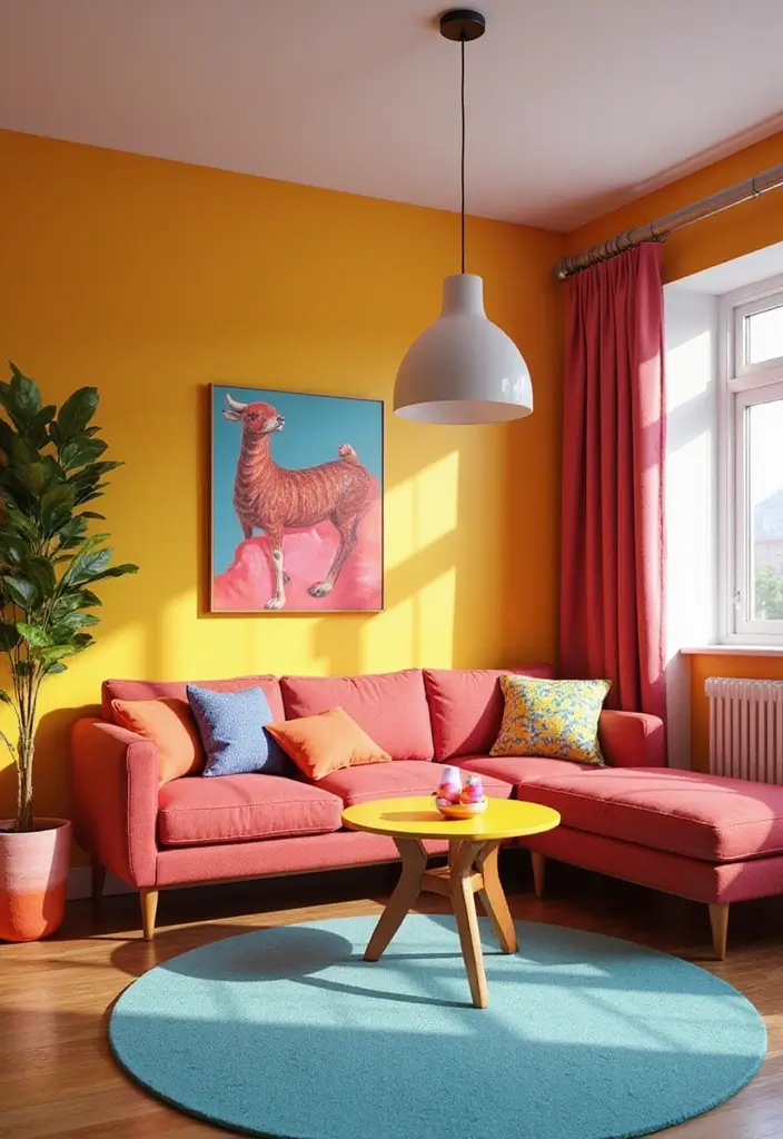 27 Sims 4 Living Room Ideas to Inspire Your Next Virtual Makeover 14 27 Sims 4 Living Room Ideas to Inspire Your Next Virtual Makeover - 14. Color Pop