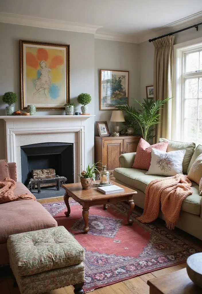 28 80s Living Room Ideas That Bring Retro Charm and Nostalgia 11 28 80s Living Room Ideas That Bring Retro Charm and Nostalgia - 11. Eclectic Mix of Styles