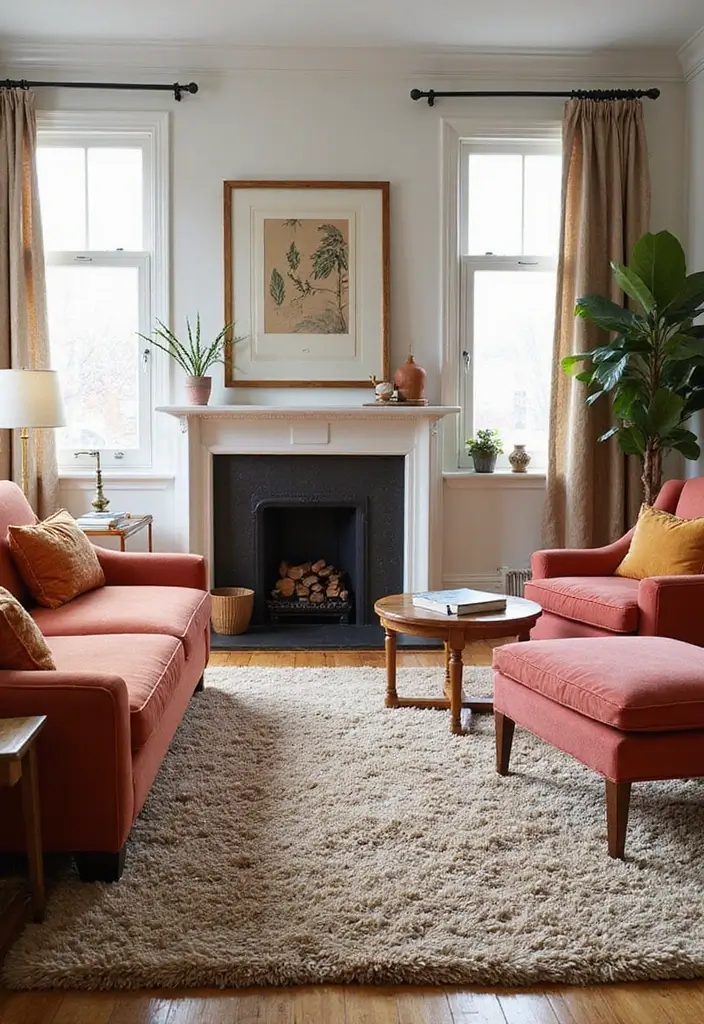 28 80s Living Room Ideas That Bring Retro Charm and Nostalgia 13 28 80s Living Room Ideas That Bring Retro Charm and Nostalgia - 13. Shag Rugs