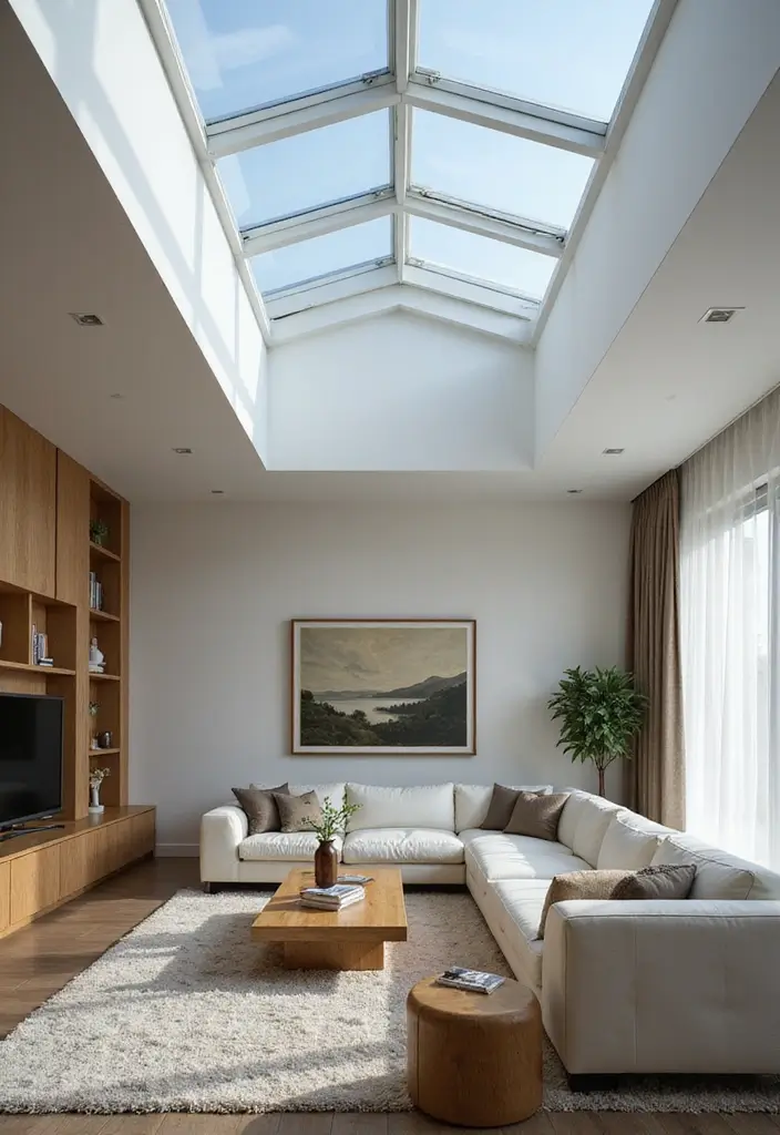 28 Ceiling Design Living Room Ideas That Transform Your Space 21 28 Ceiling Design Living Room Ideas That Transform Your Space - 21. Contemporary Glass Panels for a Modern Look