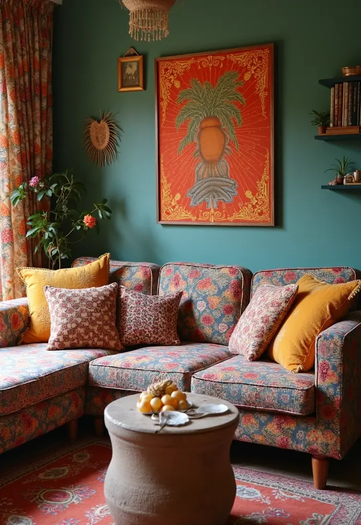 28 Cozy Apartment Living Room Ideas for Small Yet Inviting Spaces - 22. Fun Textiles