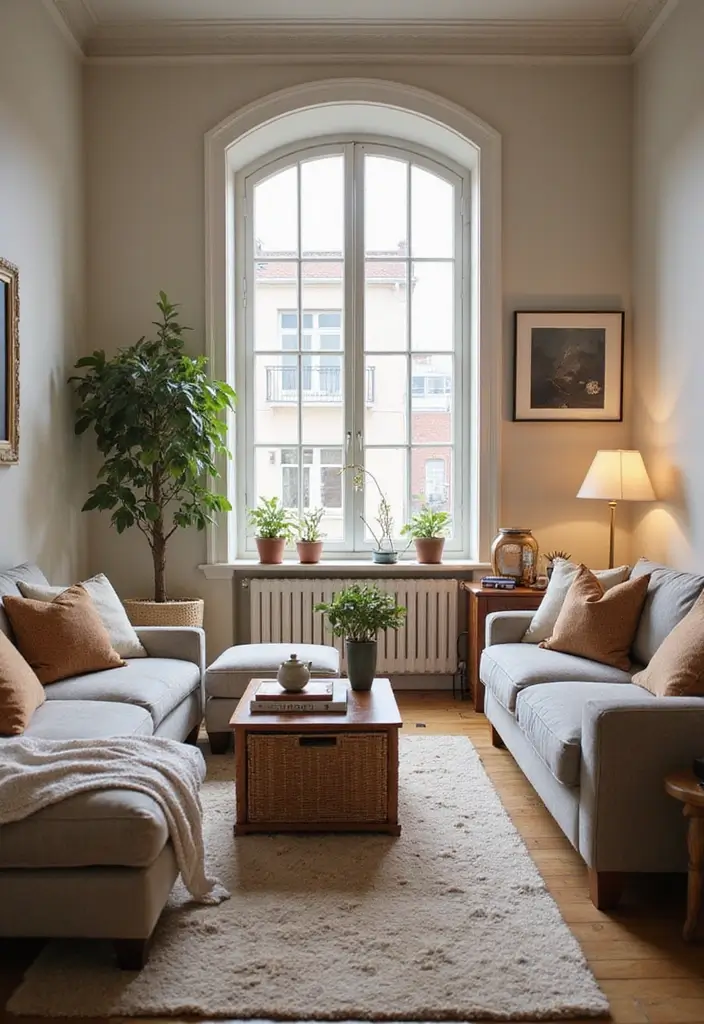 28 Cozy Apartment Living Room Ideas for Small Yet Inviting Spaces - 26. Create Zones