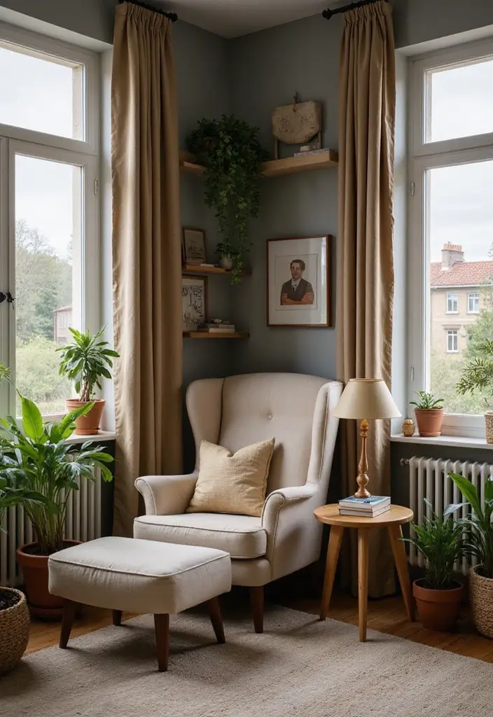 28 Cozy Apartment Living Room Ideas for Small Yet Inviting Spaces - 4. Cozy Nooks