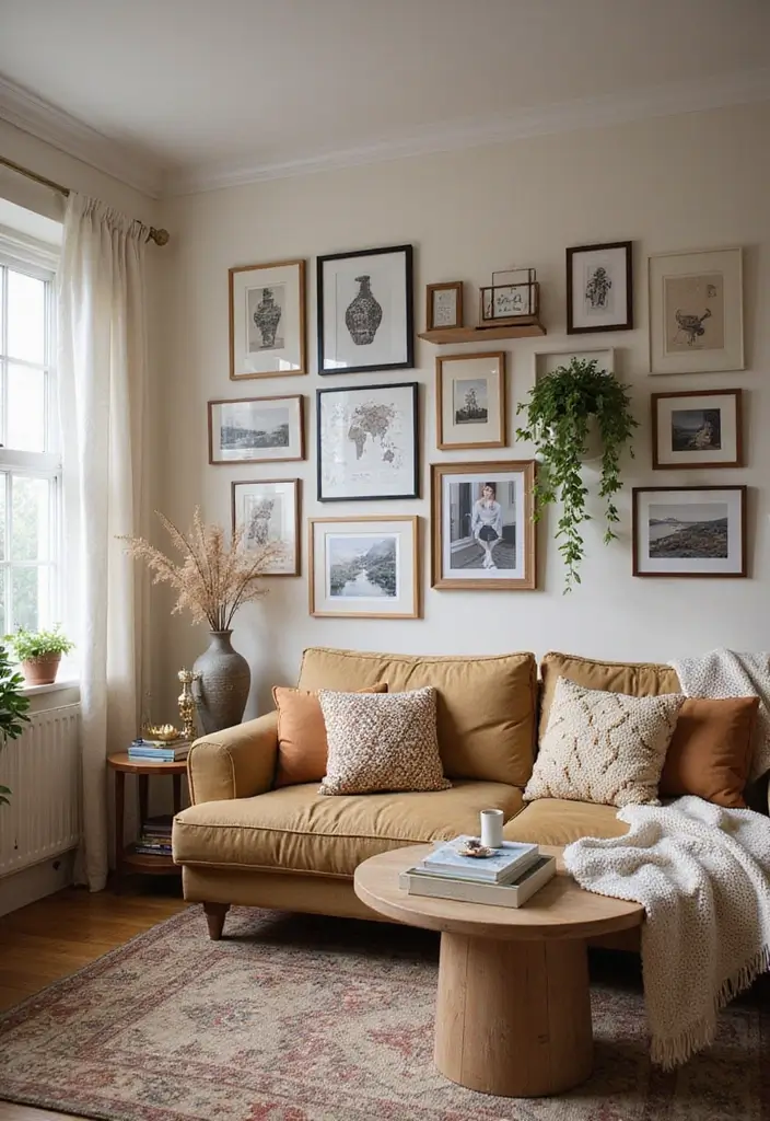 28 Cozy Apartment Living Room Ideas for Small Yet Inviting Spaces - 9. Personal Touches