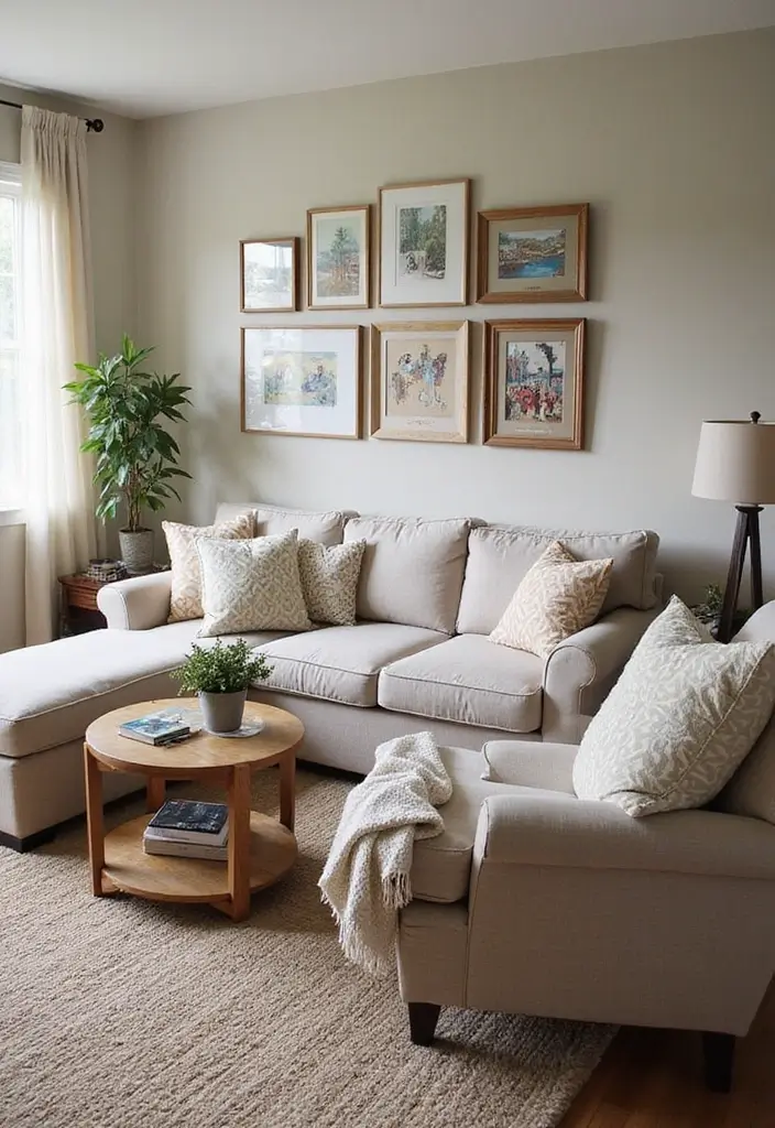 28 Earthy Living Room Designs for Natural Warm and Inviting Interiors 18 28 Earthy Living Room Designs for Natural Warm and Inviting Interiors - 18. Personal Touches