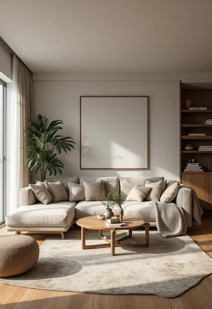 28 Earthy Living Room Designs for Natural Warm and Inviting Interiors 26 28 Earthy Living Room Designs for Natural Warm and Inviting Interiors - 26. Multi-functional Spaces