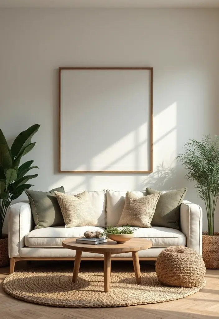 28 Earthy Living Room Designs for Natural Warm and Inviting Interiors 28 28 Earthy Living Room Designs for Natural Warm and Inviting Interiors - 28. Seasonal Decor Updates