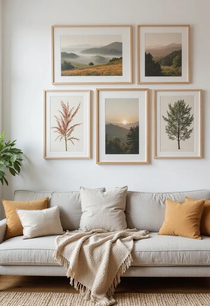28 Earthy Living Room Designs for Natural Warm and Inviting Interiors 7 28 Earthy Living Room Designs for Natural Warm and Inviting Interiors - 7. Earthy Wall Art