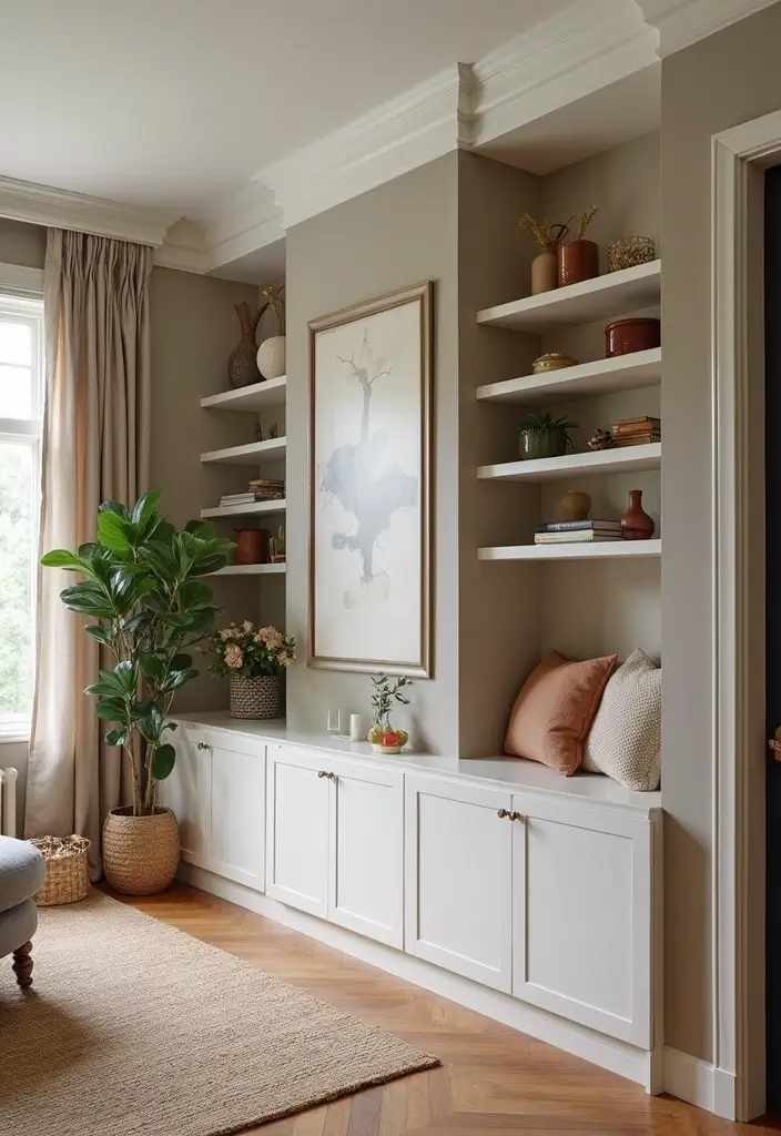 28 Formal Living Room Ideas for Elegant and Sophisticated Gathering Spaces 19 28 Formal Living Room Ideas for Elegant and Sophisticated Gathering Spaces - 19. Functional Built-Ins