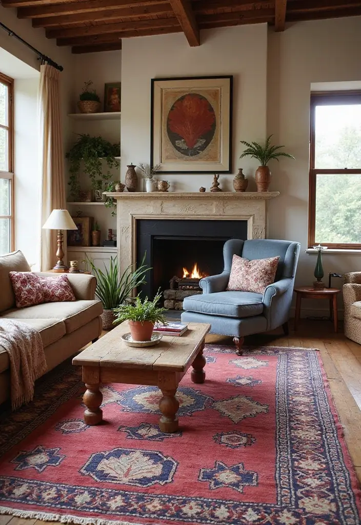 28 Living Room Carpet Ideas That Add Comfort and Design to Any Space - 14. Moroccan Rugs