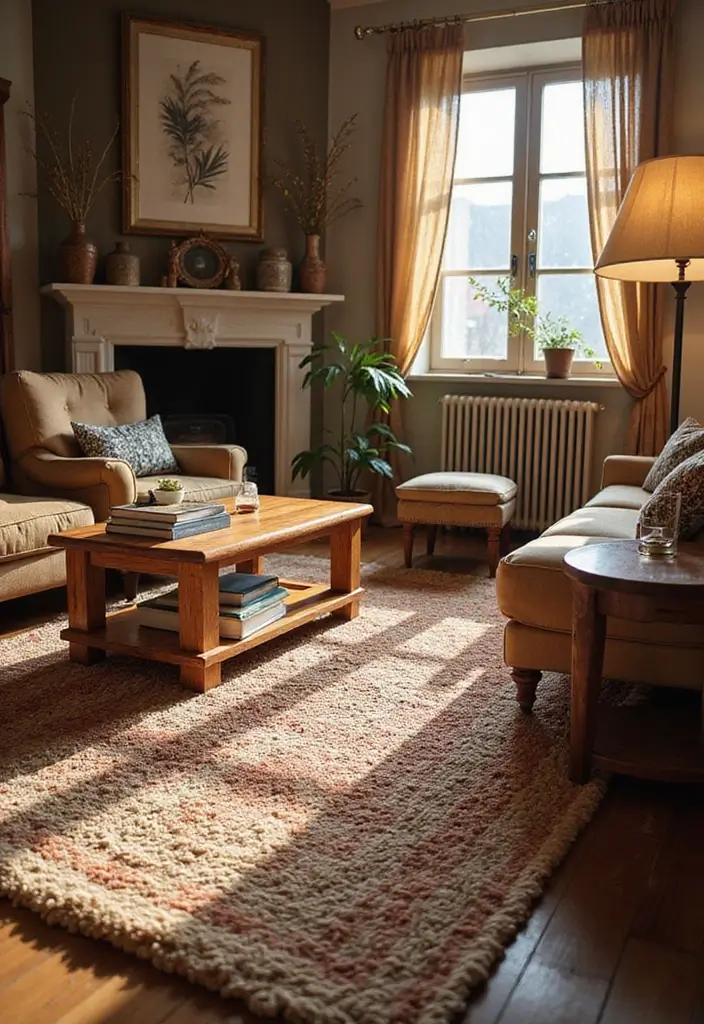 28 Living Room Carpet Ideas That Add Comfort and Design to Any Space - 25. Textured Rugs