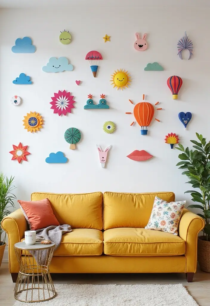 28 Living Room Wall Painting Ideas That Refresh and Transform Interiors 12 28 Living Room Wall Painting Ideas That Refresh and Transform Interiors - 12. Wall Decals for Easy Transformation