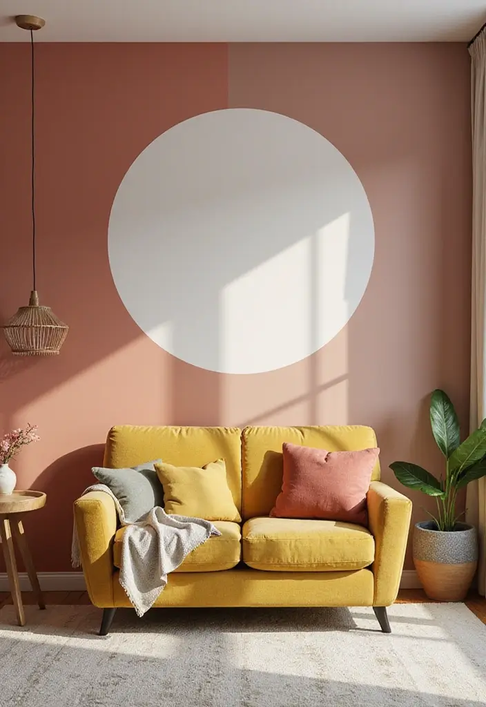 28 Living Room Wall Painting Ideas That Refresh and Transform Interiors 23 28 Living Room Wall Painting Ideas That Refresh and Transform Interiors - 23. Creative Use of Negative Space