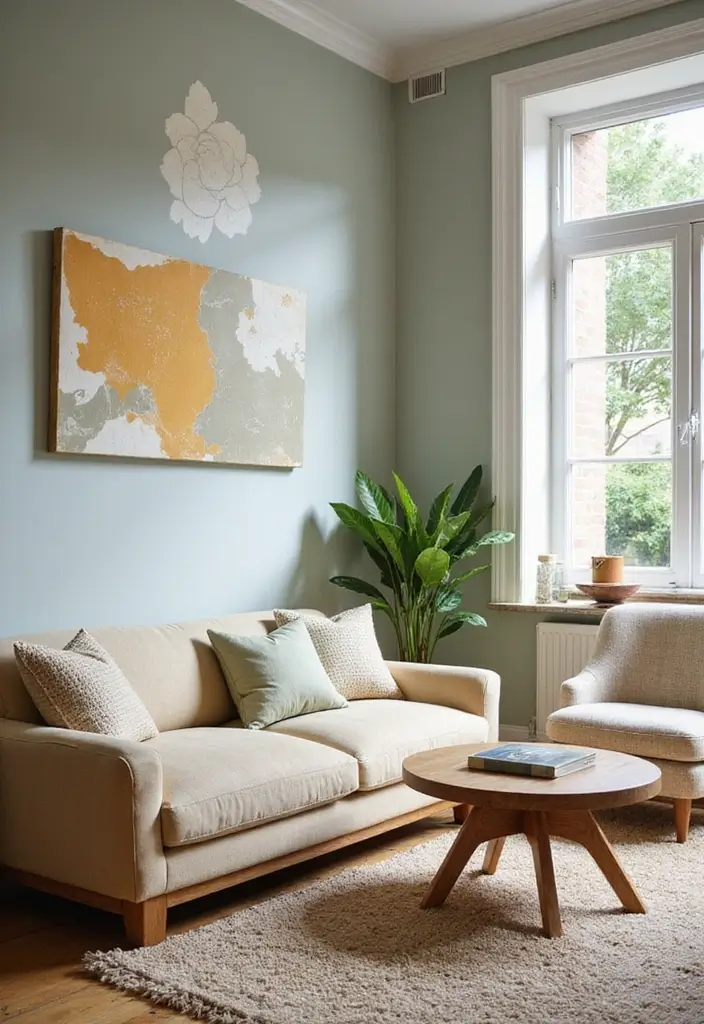 28 Living Room Wall Painting Ideas That Refresh and Transform Interiors 27 28 Living Room Wall Painting Ideas That Refresh and Transform Interiors - 27. Stenciled Designs