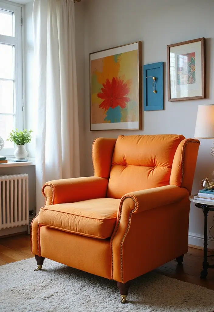 28 Recliners in Living Room Ideas for Comfort and Style in Every Home 10 28 Recliners in Living Room Ideas for Comfort and Style in Every Home - 10. Bold Color Choices