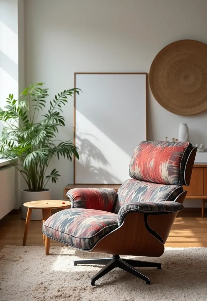 28 Recliners in Living Room Ideas for Comfort and Style in Every Home 24 28 Recliners in Living Room Ideas for Comfort and Style in Every Home - 24. Geometric Designs