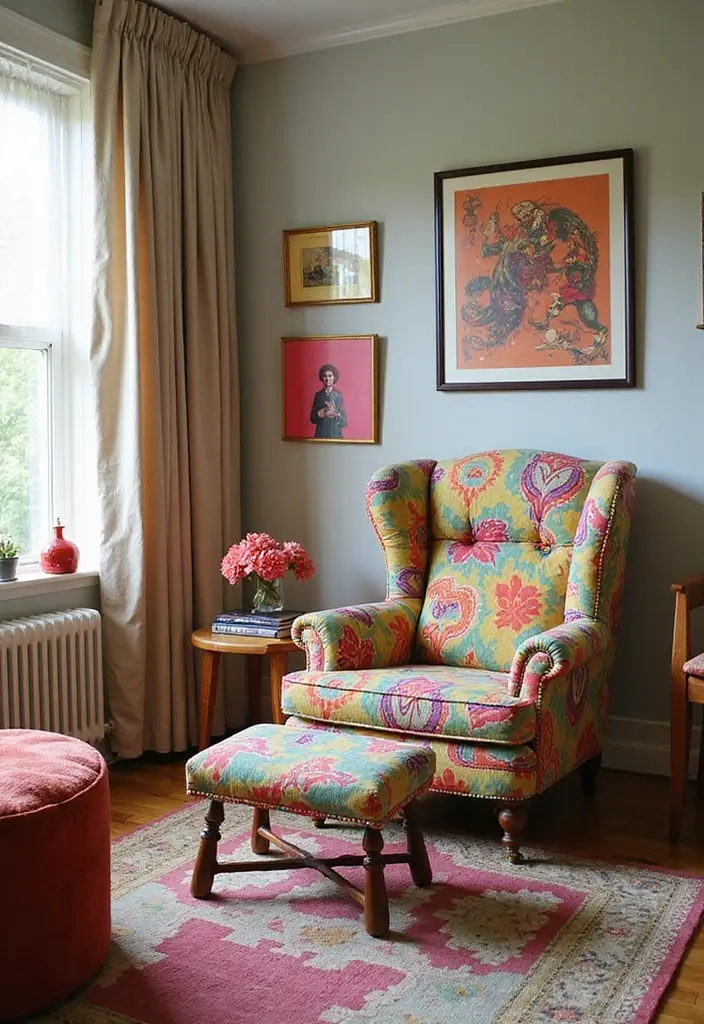 28 Recliners in Living Room Ideas for Comfort and Style in Every Home 5 28 Recliners in Living Room Ideas for Comfort and Style in Every Home - 5. Retro Revival