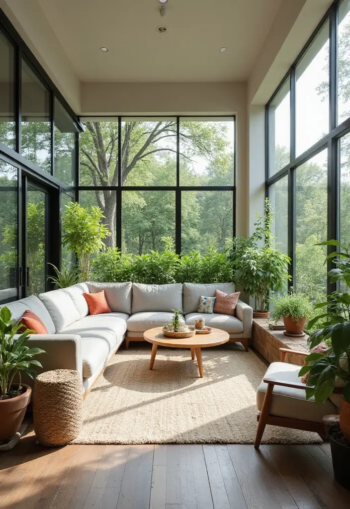 29 Blue and Green Living Room Ideas That Blend Freshness and Style 18 29 Blue and Green Living Room Ideas That Blend Freshness and Style - 18. Indoor-Outdoor Living