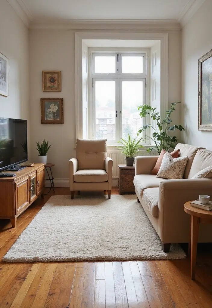 29 Cosy Living Room Ideas That Make Every Home Feel Warm and Inviting - 11. Select Warm Flooring Options