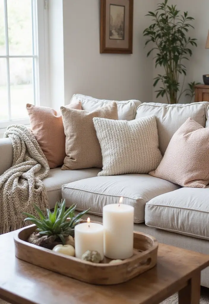 29 Cosy Living Room Ideas That Make Every Home Feel Warm and Inviting - 6. Add Cozy Home Accessories