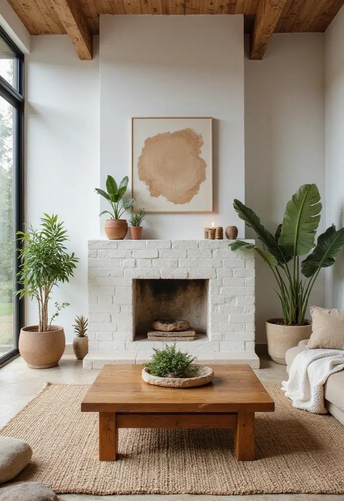 29 Cosy Living Room Ideas That Make Every Home Feel Warm and Inviting - 8. Integrate Natural Elements