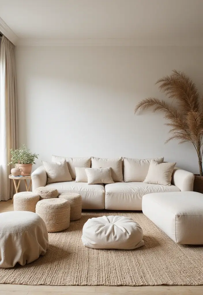 29 Cream Living Room Ideas That Elevate Soft Modern and Elegant Spaces 17 29 Cream Living Room Ideas That Elevate Soft Modern and Elegant Spaces - 17. Unique Seating Arrangements