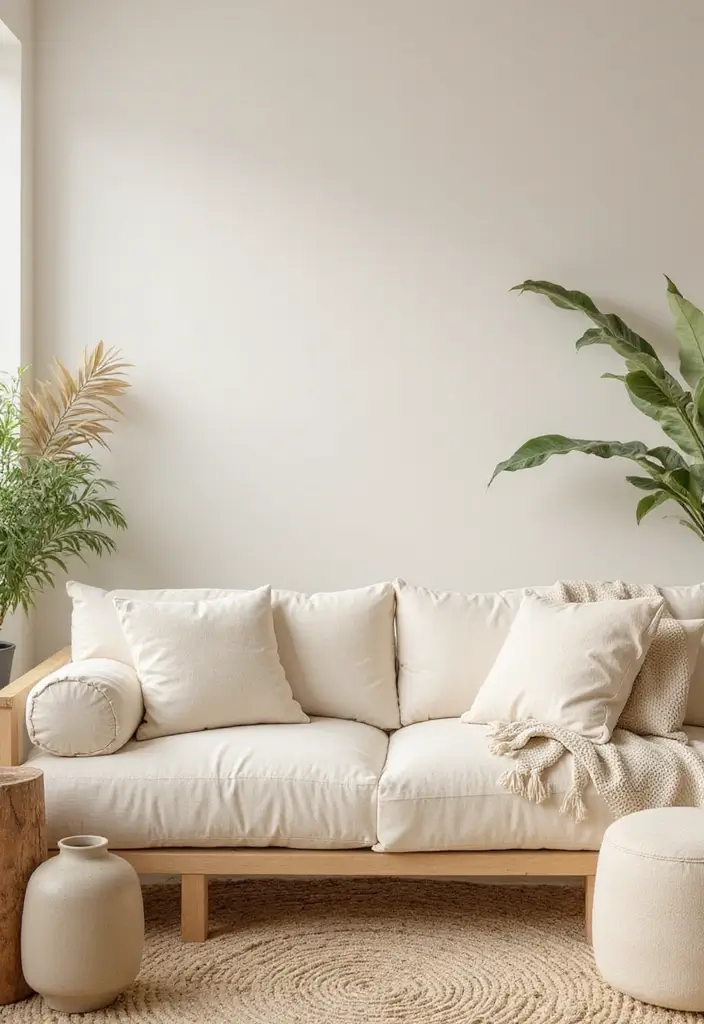 29 Cream Living Room Ideas That Elevate Soft Modern and Elegant Spaces 2 29 Cream Living Room Ideas That Elevate Soft Modern and Elegant Spaces - 2. Earthy Accents for Natural Vibes