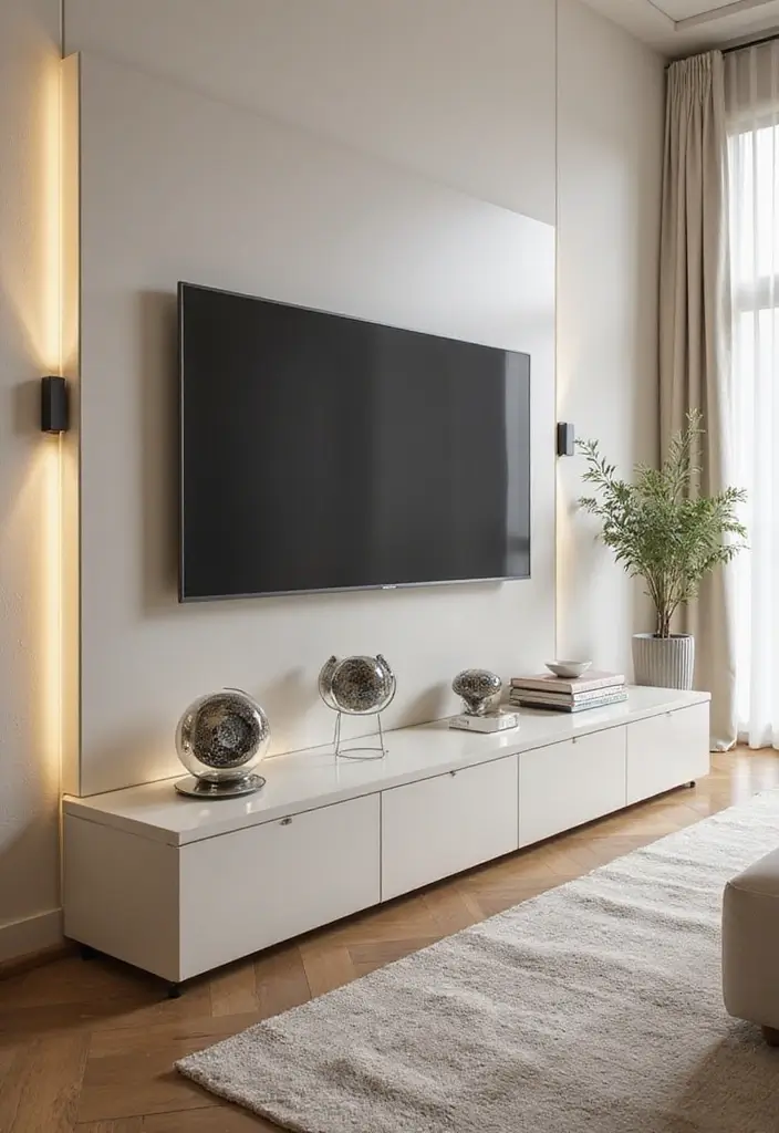 29 Cream Living Room Ideas That Elevate Soft Modern and Elegant Spaces 28 29 Cream Living Room Ideas That Elevate Soft Modern and Elegant Spaces - 28. Technology Integration