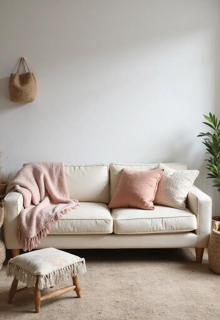 29 Cream Living Room Ideas That Elevate Soft Modern and Elegant Spaces 6 29 Cream Living Room Ideas That Elevate Soft Modern and Elegant Spaces - 6. Cozy Throws and Pillows for Comfort