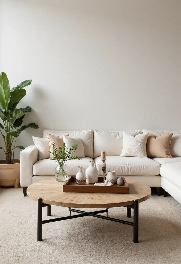 29 Cream Living Room Ideas That Elevate Soft Modern and Elegant Spaces 8 29 Cream Living Room Ideas That Elevate Soft Modern and Elegant Spaces - 8. Coffee Tables That Make a Statement