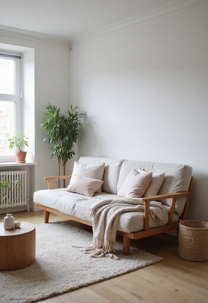 29 IKEA Living Room Ideas That Are Budget-Friendly and Stylish - 16. Functional Futon with HEMNES