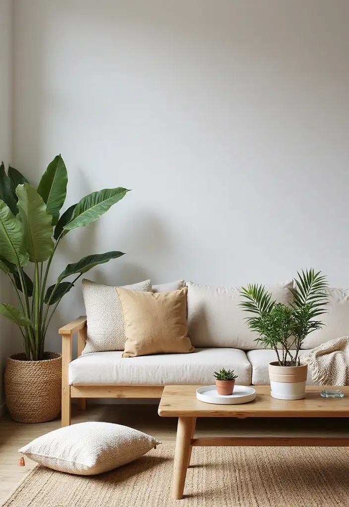 29 IKEA Living Room Ideas That Are Budget-Friendly and Stylish - 17. Nature Inspired with FEJKA