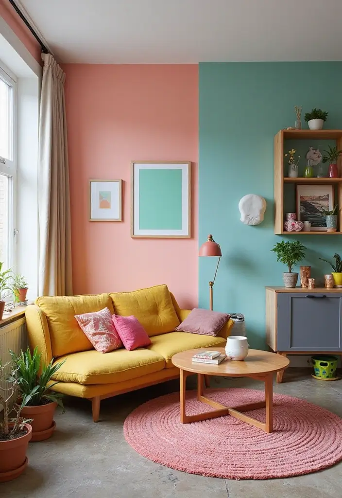 29 IKEA Living Room Ideas That Are Budget-Friendly and Stylish - 18. Color-Block Fun with MÖJLIGHET