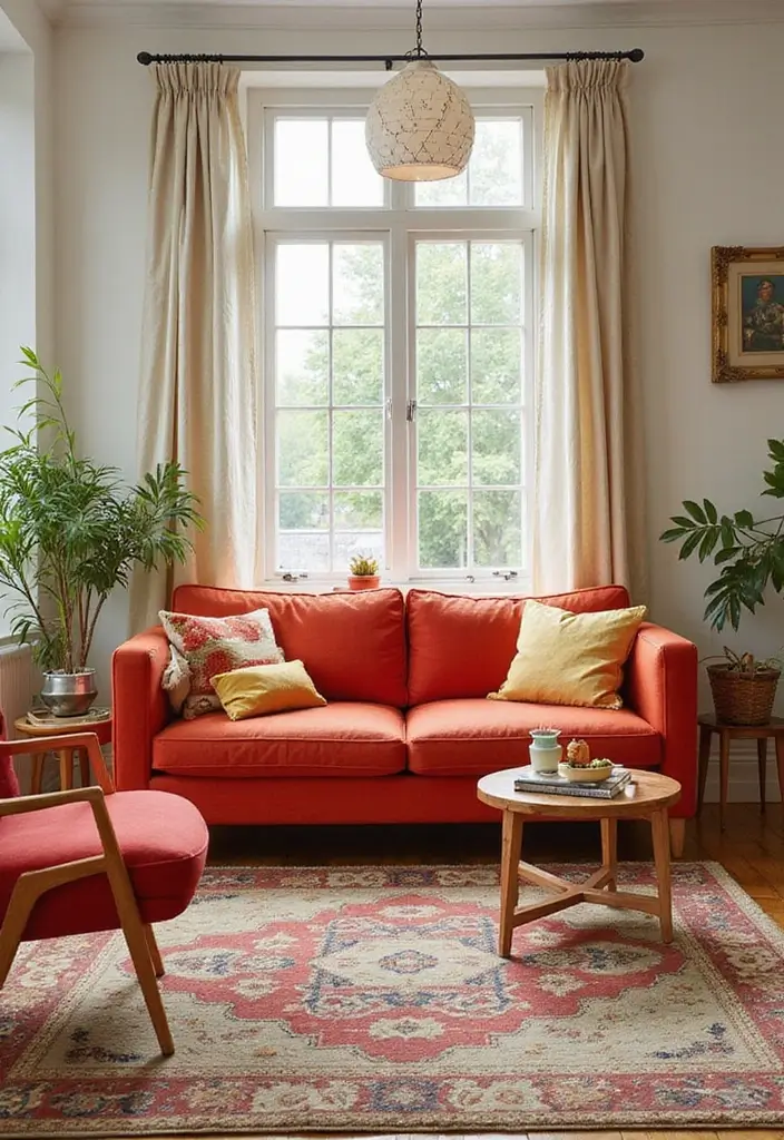 29 IKEA Living Room Ideas That Are Budget-Friendly and Stylish - 23. Retro Revival with ELDIG