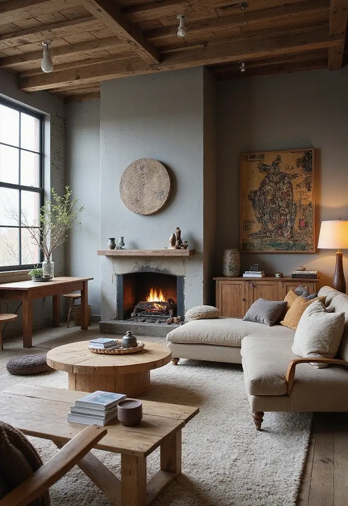 29 Industrial Living Room Designs That Showcase Raw and Stylish Aesthetics 16 29 Industrial Living Room Designs That Showcase Raw and Stylish Aesthetics - 16. Artisan Touches