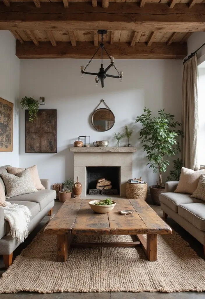 29 Industrial Living Room Designs That Showcase Raw and Stylish Aesthetics 4 29 Industrial Living Room Designs That Showcase Raw and Stylish Aesthetics - 4. Rustic Textures