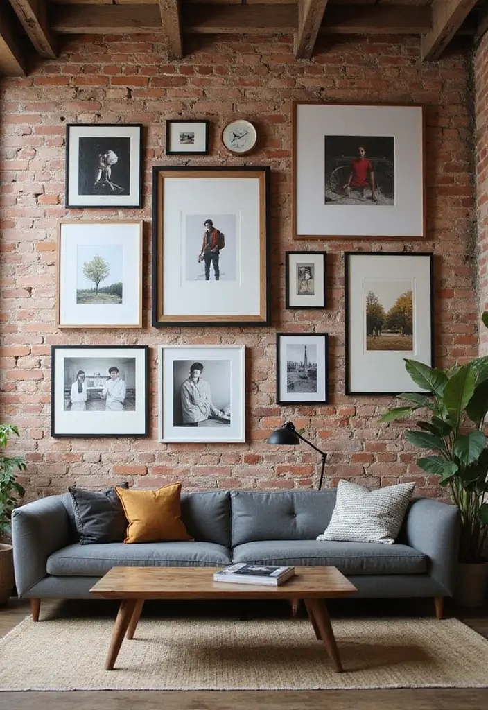 29 Industrial Living Room Designs That Showcase Raw and Stylish Aesthetics 5 29 Industrial Living Room Designs That Showcase Raw and Stylish Aesthetics - 5. Urban Artwork