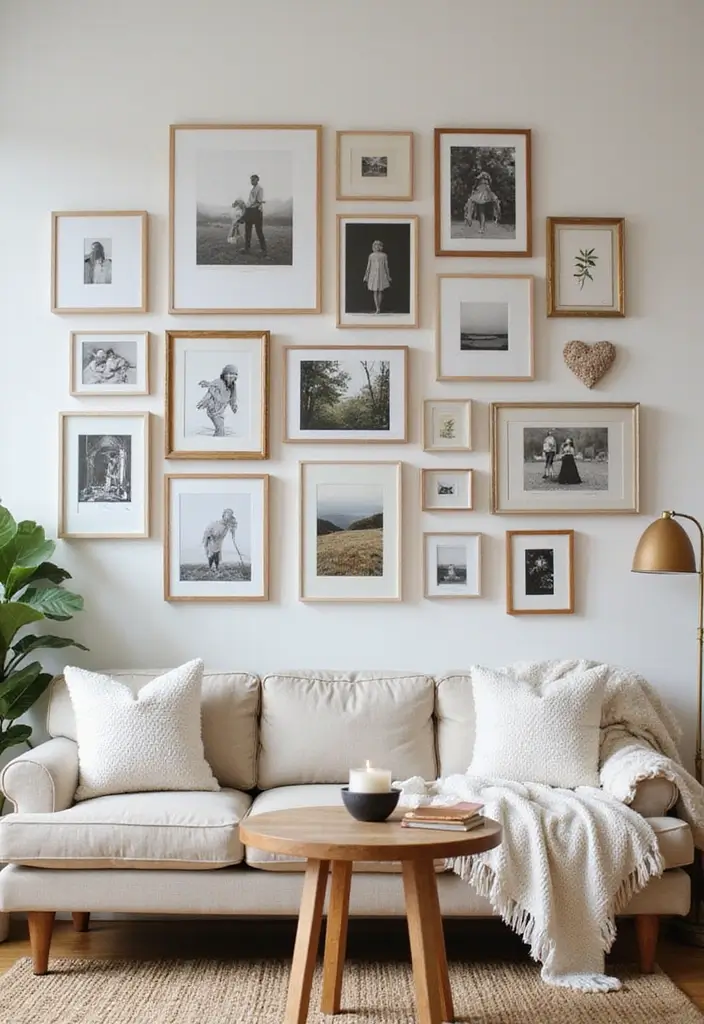 29 Large Living Room Wall Decor Ideas That Fill Big Empty Walls Beautifully 1 29 Large Living Room Wall Decor Ideas That Fill Big Empty Walls Beautifully - 1. A Statement Gallery Wall