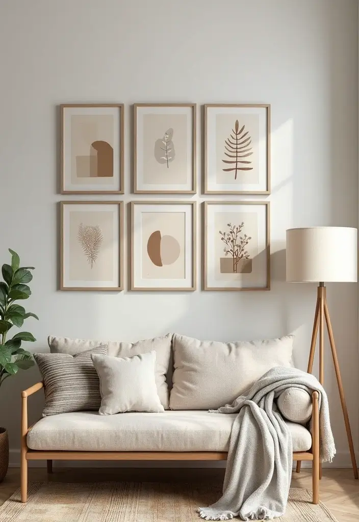 29 Large Living Room Wall Decor Ideas That Fill Big Empty Walls Beautifully 15 29 Large Living Room Wall Decor Ideas That Fill Big Empty Walls Beautifully - 15. Creative Wall Grids