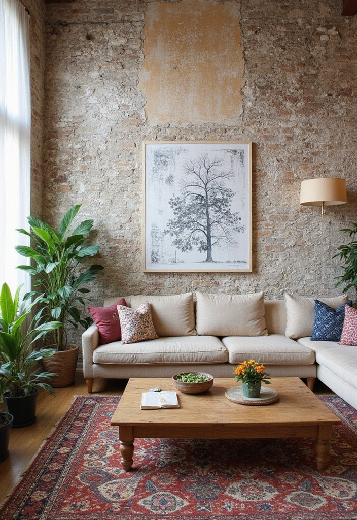 29 Large Living Room Wall Decor Ideas That Fill Big Empty Walls Beautifully 21 29 Large Living Room Wall Decor Ideas That Fill Big Empty Walls Beautifully - 21. Artistic Stencil Designs