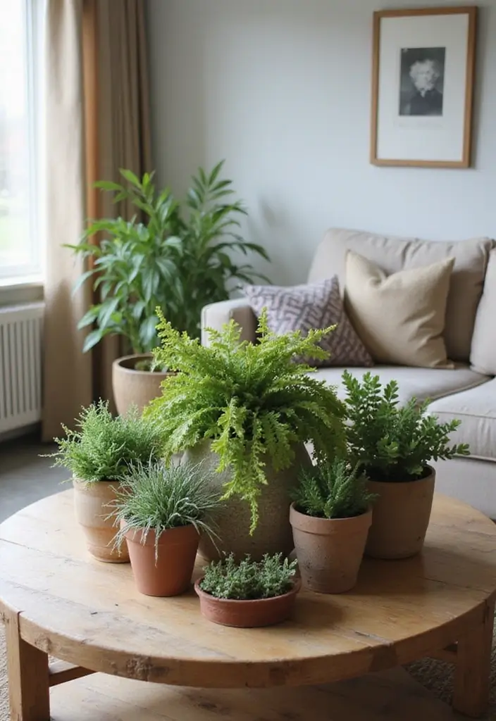 29 Living Room Plants Decor Ideas That Add Greenery and Freshness 29 29 Living Room Plants Decor Ideas That Add Greenery and Freshness - 29. Fun Seasonal Plant Decor