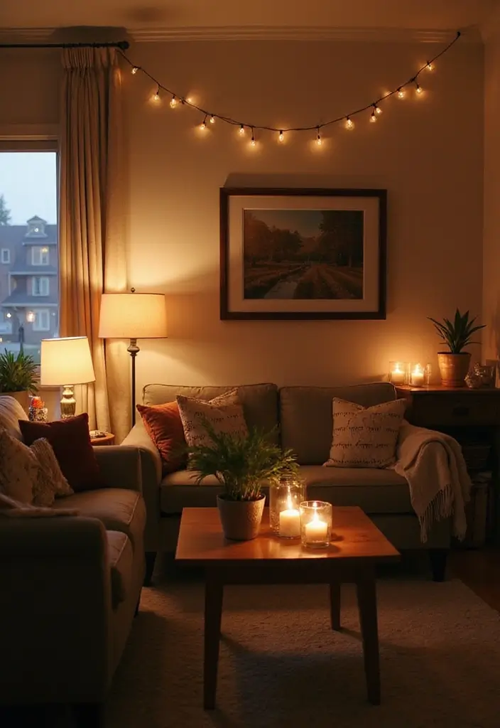 29 Modern Farmhouse Living Room Ideas Full of Rustic Elegance 11 29 Modern Farmhouse Living Room Ideas Full of Rustic Elegance - 11. Soft Lighting Options